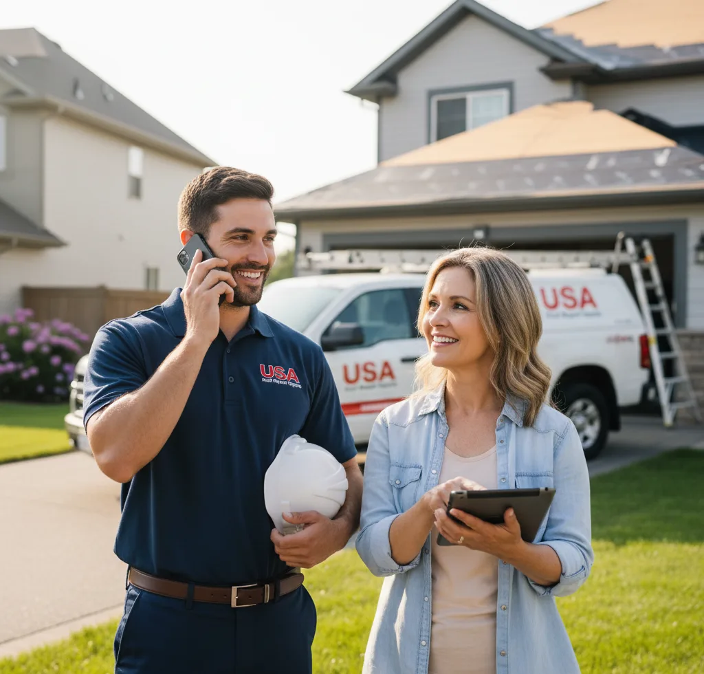 USA Roof Repair Experts customer support in Orange Grove